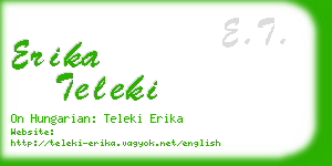 erika teleki business card